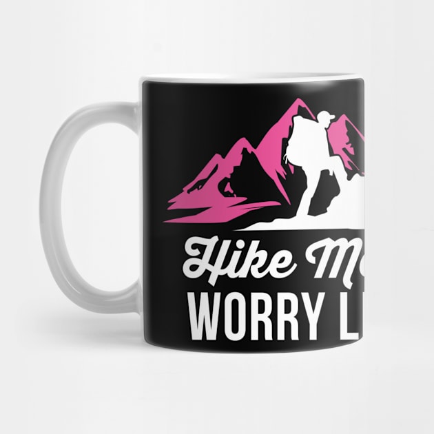 Hike More Worry Less Shirt| Funny Hiking Shirts by GigibeanCreations